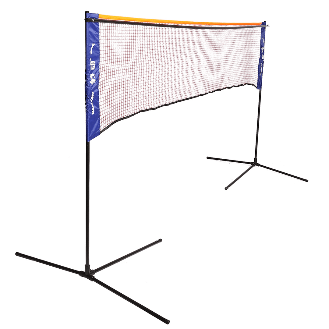 510X72-155Cm Adjustable Badminton Net Folding Volleyball Tennis Badminton Net Frame Bracket Support Sports Accessories with Storage Bag