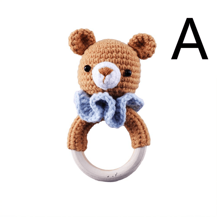 Baby Knitted Rattle Bell Ring Sounding Rattle Toy