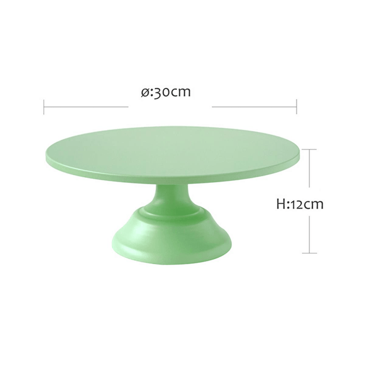 10/12 Inch Iron Green round Cake Stand Pedestal Dessert Holder Wedding Party Decorations - MRSLM