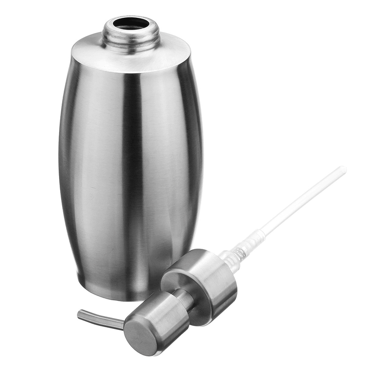 SH158 Uniform Push Stainless Steel Sanding Liquid Soap/Latex/Hand Dispenser 375ML