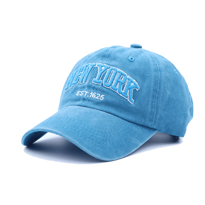 Washed Cloth Baseball Cap Embroidery Letter Retro Hat