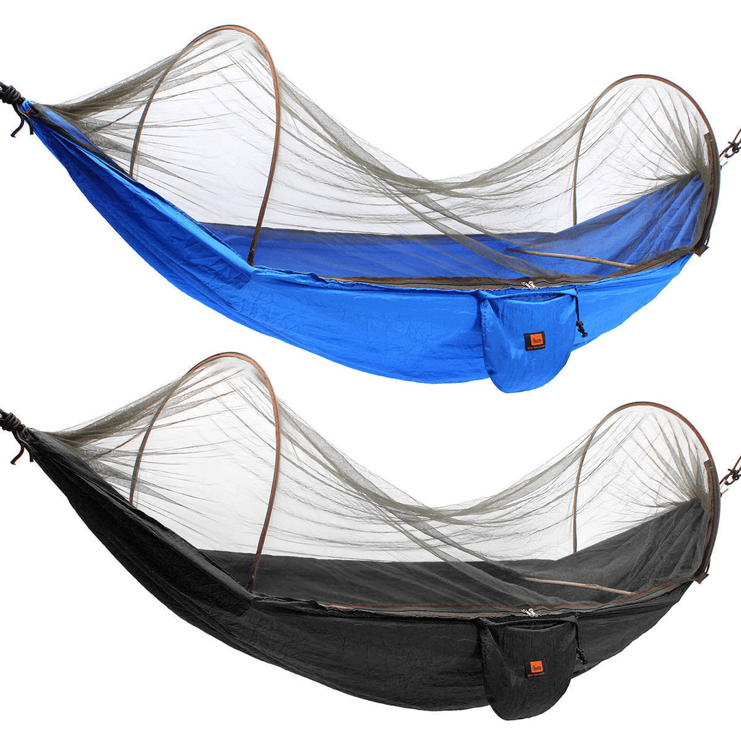 Outdoor Portable Camping Parachute Hammock Hanging Swing Bed with Mosquito Net