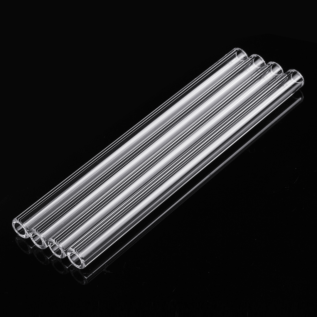 4Pcs Borosilicate Glass Blowing Tube 150Mm X 10Mm X 2.2Mm