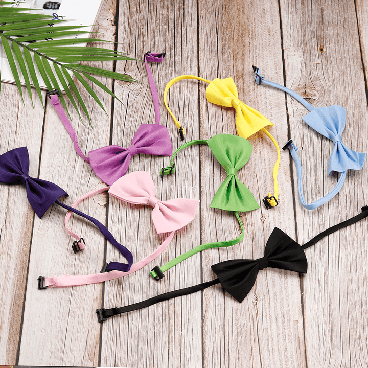 50 PCS Wholesale Pet Dog Puppy Cat Bowtie Necktie Bow Ties Pet Necklace Adjustable Strap for Cat Collar Dogs Accessories