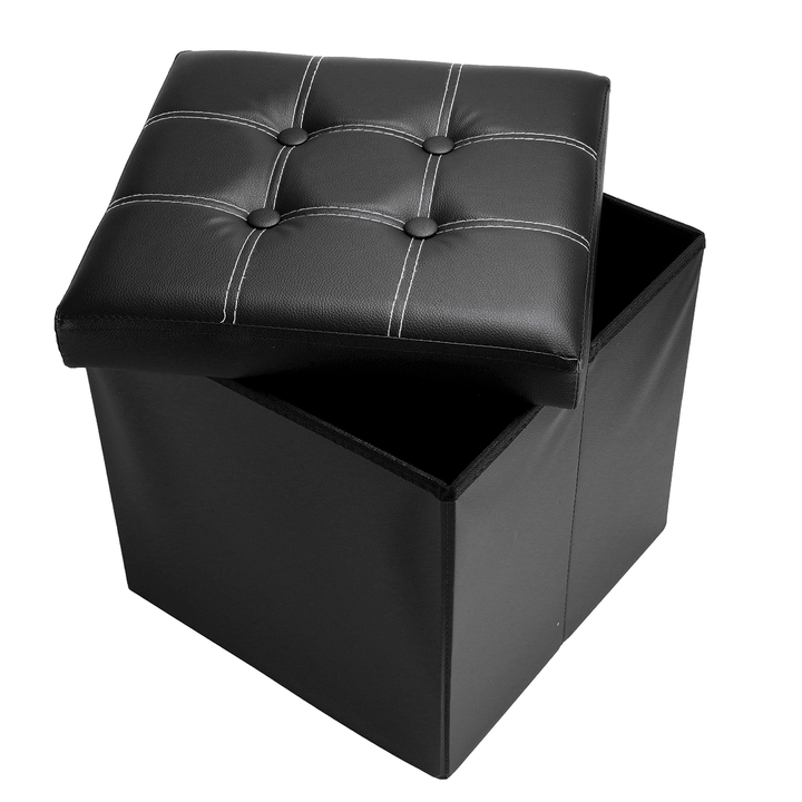 PU Leather Storage Stool Multifunctional Sofa Ottoman Footrest Box Seat Footstool Square Chair Home Office Furniture - MRSLM