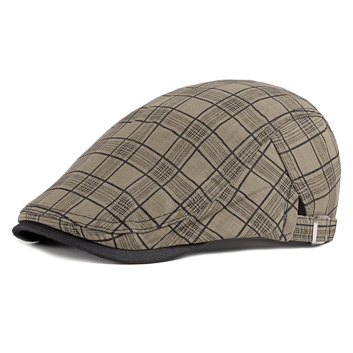 Men'S Trendy Sunshade and Breathable Cotton British Cap