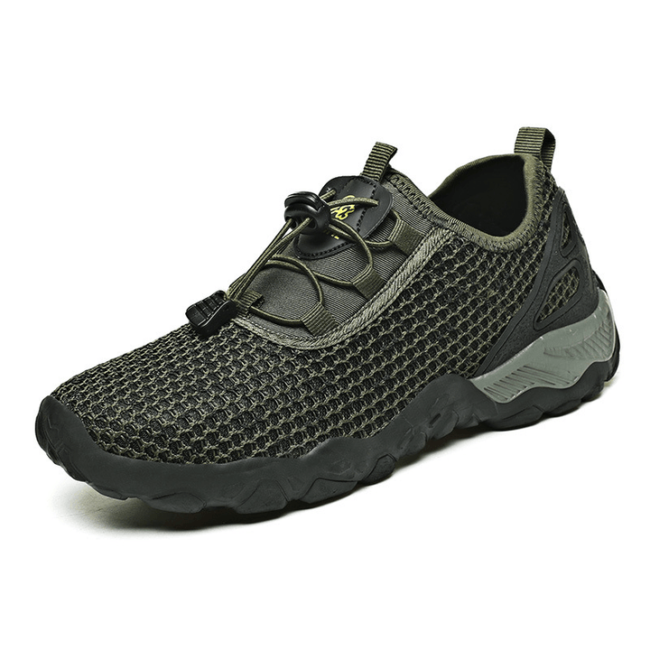 Men Mesh Breathable Lightweight Non Slip Climbing Casual Outdoor Shoes