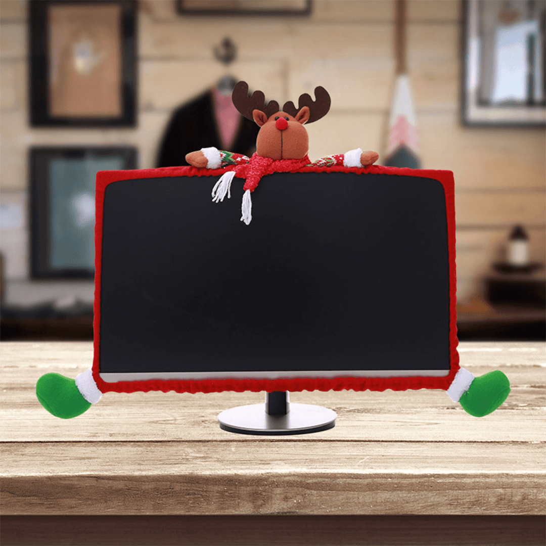 3 Style Christmas Computer Laptop LCD Screen Monitor Decor Cover Suit 19-27"