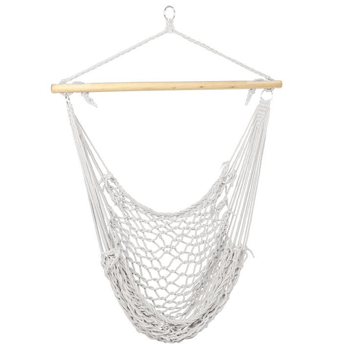 Hammock Chair Swing Hanging Rope Seat Net Chair Tree Outdoor Patio Indoor 200Kg