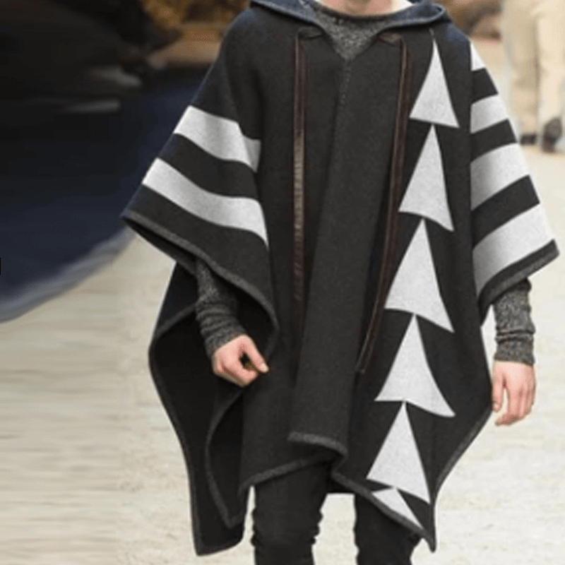 Men'S Casual Hedging Print Hooded Trendy Coat Jacket Men