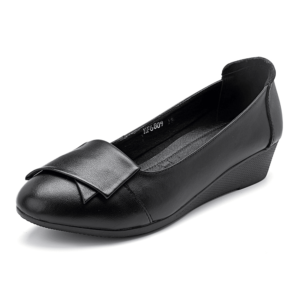 Women Comfortable Soft Leather Flats Loafers - MRSLM