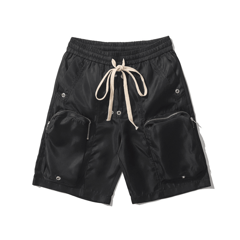 Three-Dimensional Multi-Pocket Cargo Shorts Men'S Trend