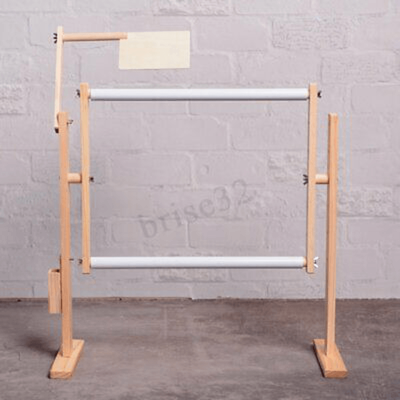 S/M/Lcross Stitch Frame Hoop Embroidery Shelf Rack Adjustable Wooden Stand Desktop U - MRSLM