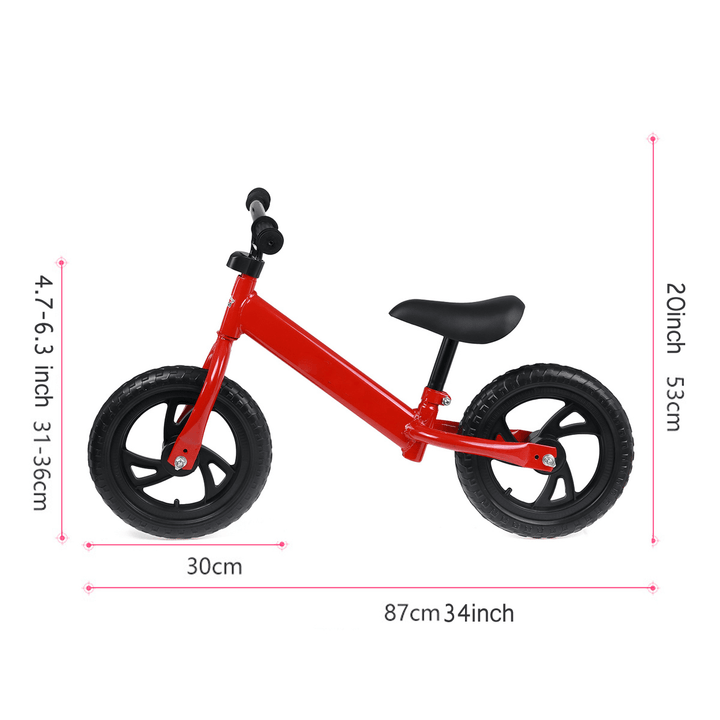 No Pedal Kids Balance Bike Toddler Scooter Bike Walking Balance Training Easy Step Removable for 2-6 Years Old Children