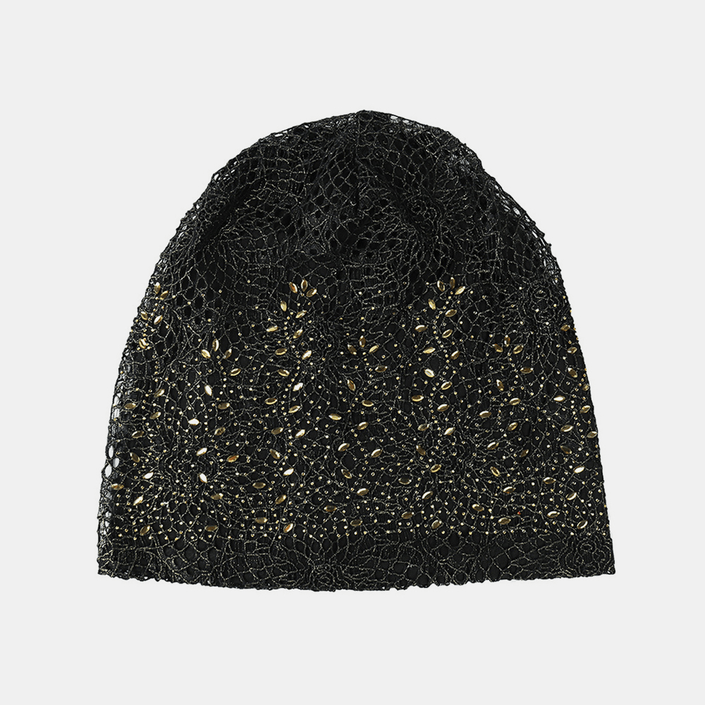 New Knitting Cutout Beanie Hat Breathable Caps - MRSLM