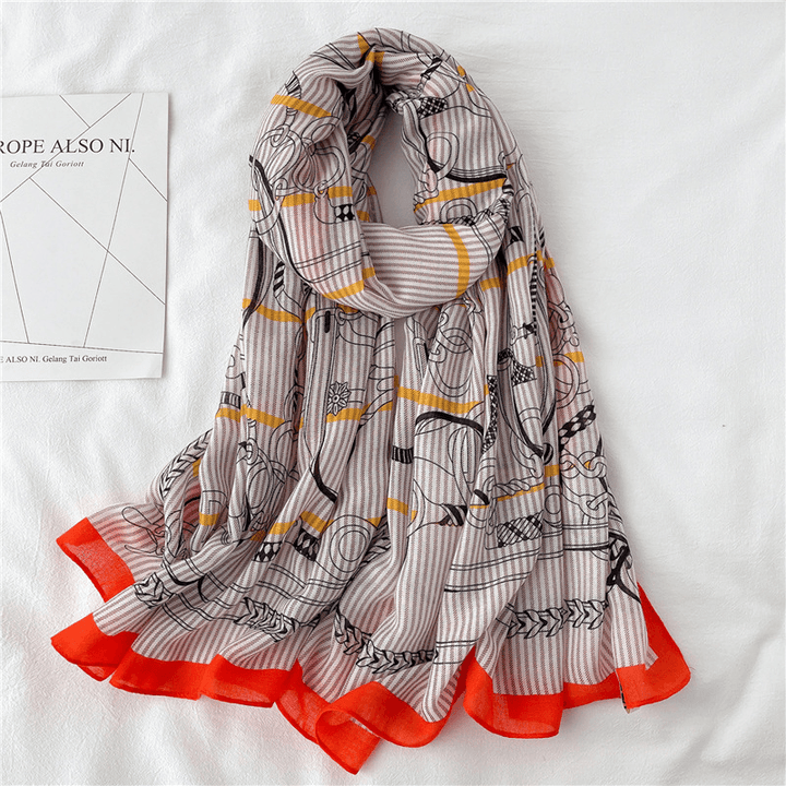 Fashion Scarf Women Cotton and Linen Shawl Europe and America