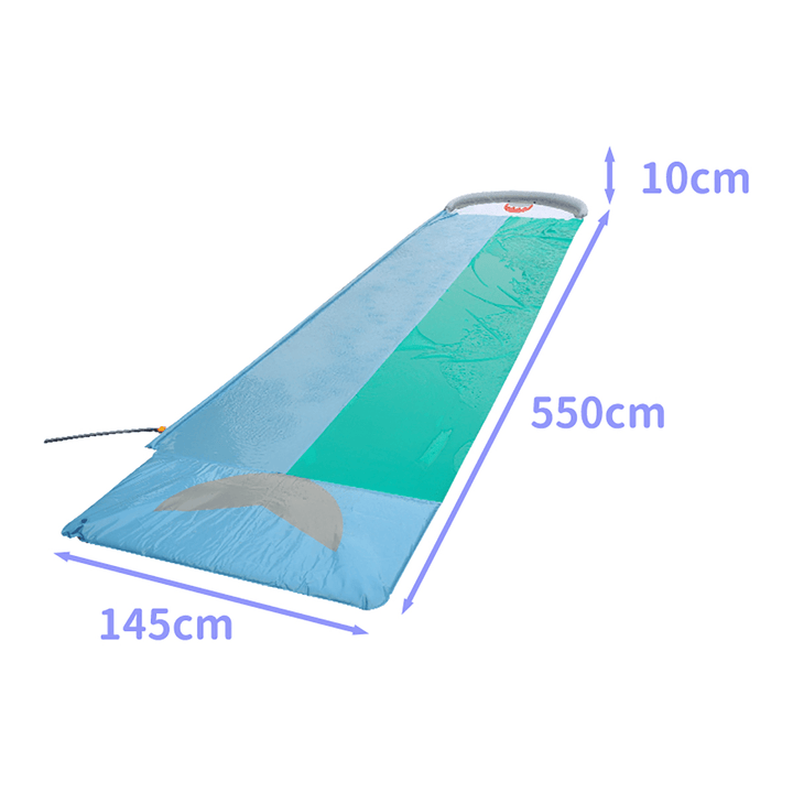 Summer Watermelon/Shark Double Slipway Swiming Pool Play Mat - MRSLM