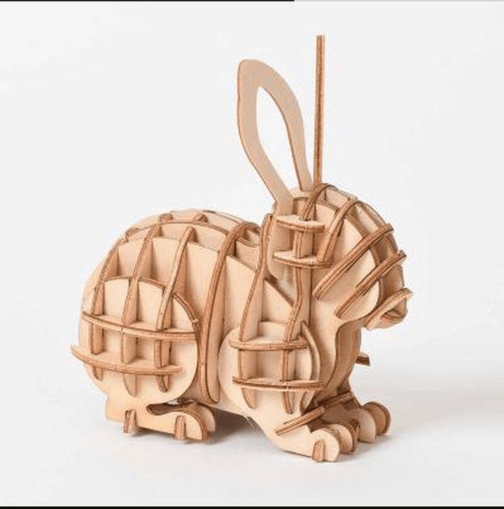 Puzzle 3D Three-Dimensional Puzzle Wooden Model Assembly