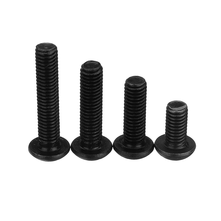 Suleve‚Ñ¢ M5CH8 50Pcs M5 10.9 Grade Carbon Steel Hex Socket Cap Head Screw 6-40Mm Optional Length