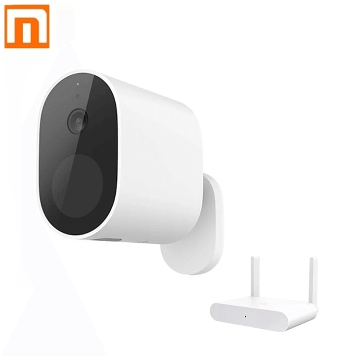 XIAOMI Smart Outdoor Security Camera 1080P Wireless 5700Mah Rechargeable Battery Powered IP65 Waterproof Home Security Camera with WDR Smart Night Vision Two-Way Audio PIR Human Detection Support TF Card U Disk Cloud Storage