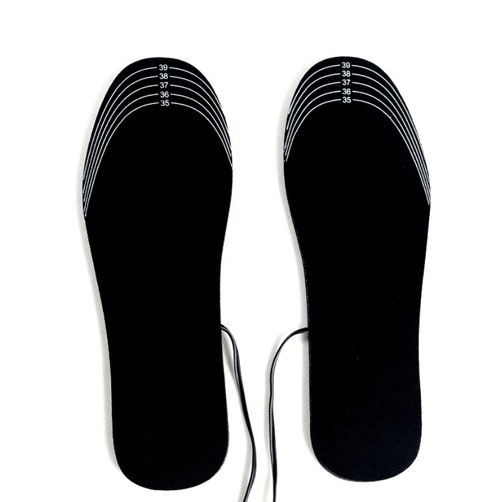 USB Charging Heated Shoe Insoles Washable Winter Foot Warmer Heated Insoles Cuttable Heater Pads