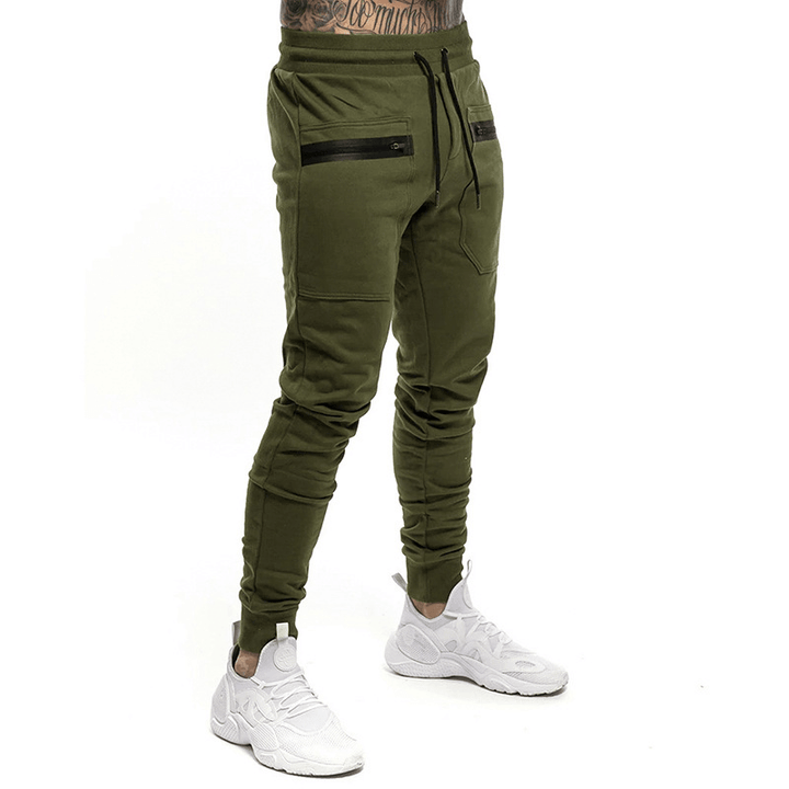 Drawstring Elastic Fashion Casual Sports Trousers