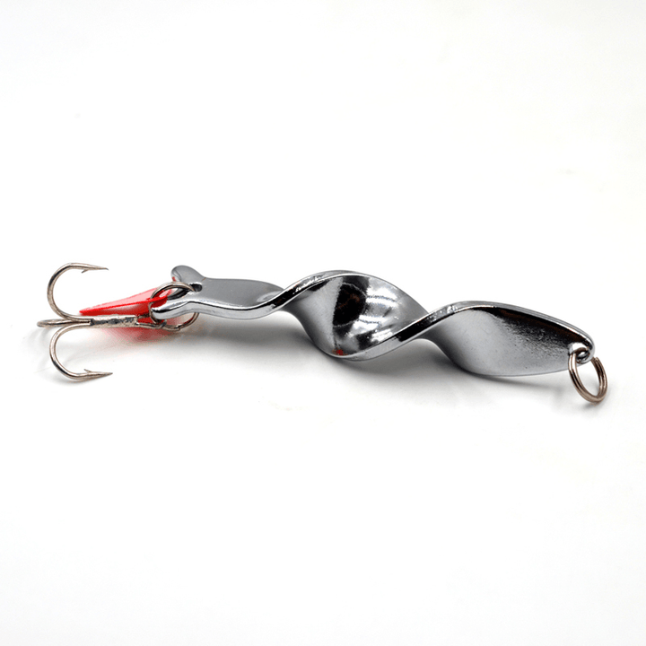 1PCS 10G 14G 21G 28G Metal Spiral Spinner Hard Baits Spoon Fishing Lure Treble Hook Spinner