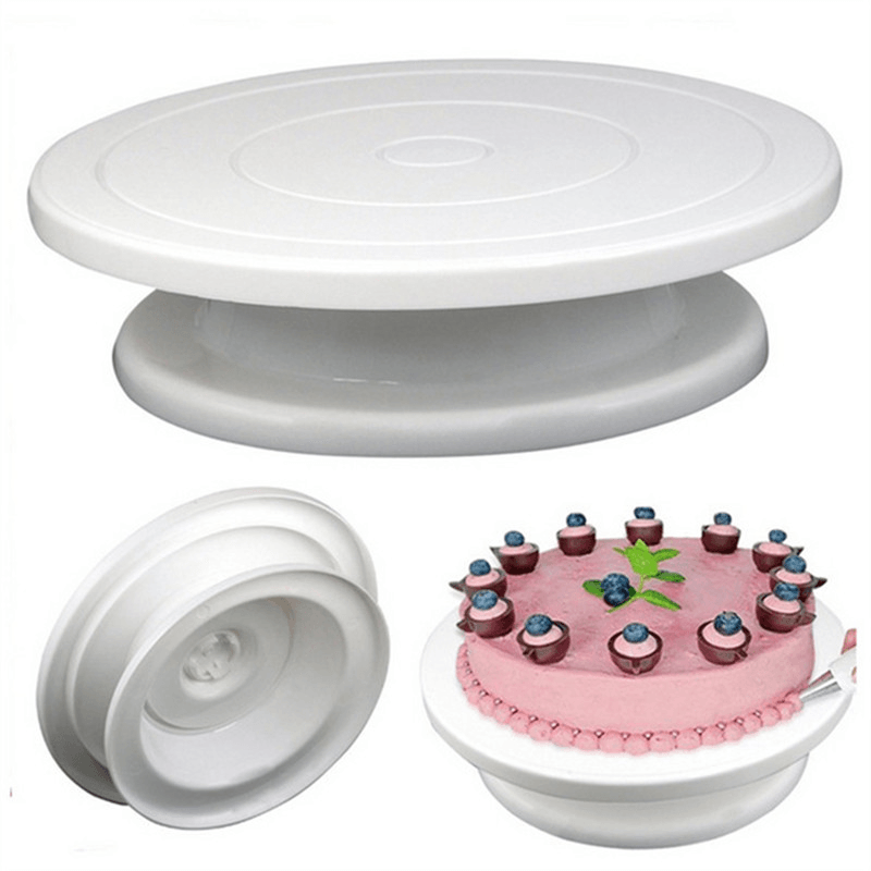 Cake Turntable Rotating Anti-Skid round Cake Decorating Stand Rotary Plate Kitchen DIY Baking Tool Baking Mold