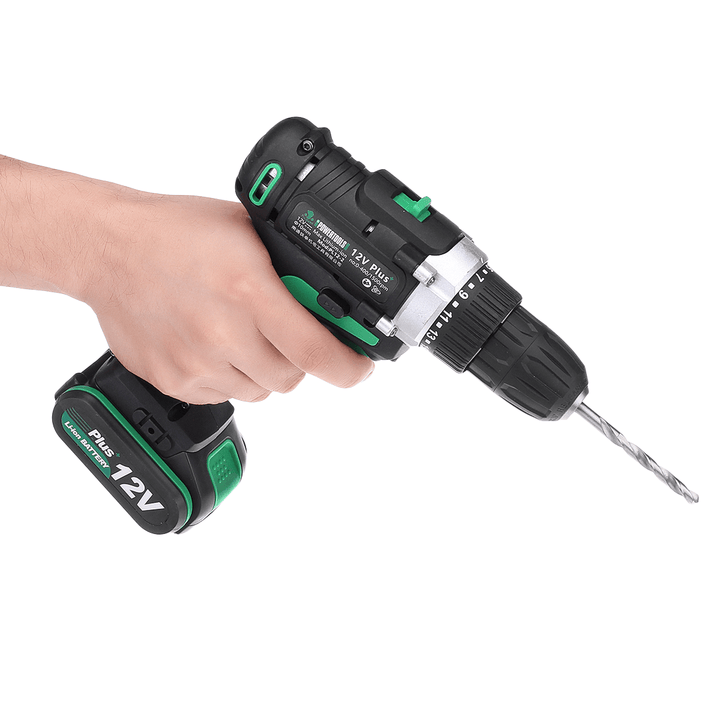 AC100-240V Electric Screwdriver Cordless Power Drill Tools Dual Speed/ Impact with Accessories