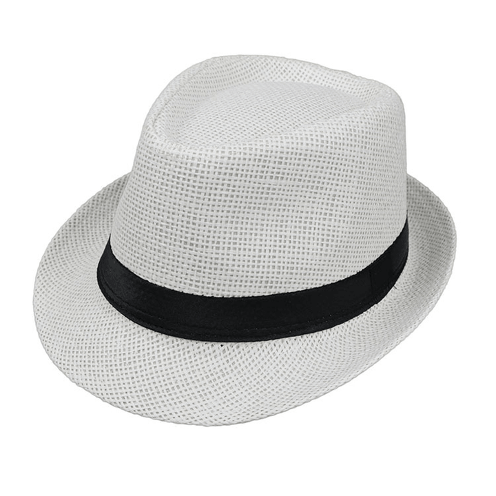 Monofilament Straw Hat Solid Color Parent-Child