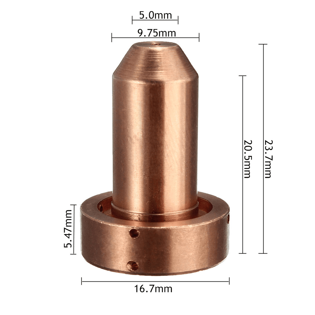 10Pcs Plasma Electrode Fit Cutter Consumables Spare Parts Tool for Thermal Dynamics SL60~SL100