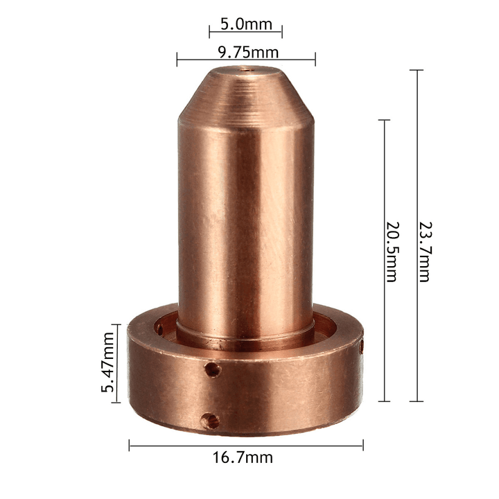 10Pcs Plasma Electrode Fit Cutter Consumables Spare Parts Tool for Thermal Dynamics SL60~SL100