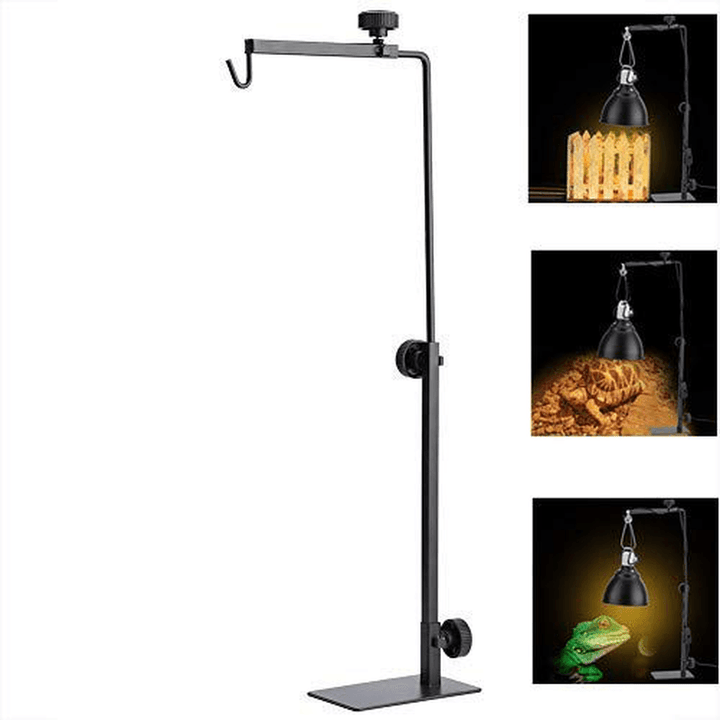 Iron Bracket Light Stand Reptile Backlight Adjustable Tortoise Lamp Holder Rack