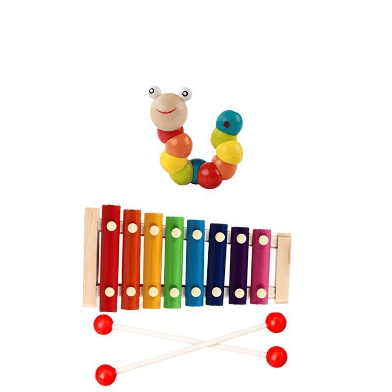 Xylophone Children Eight Tone Small Hand Knocking on the Piano