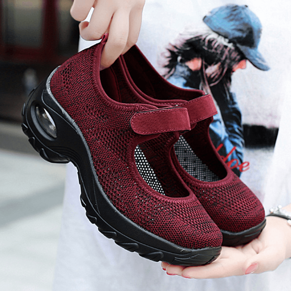 Women Casual Mesh Hollow Out Platform Sneaker