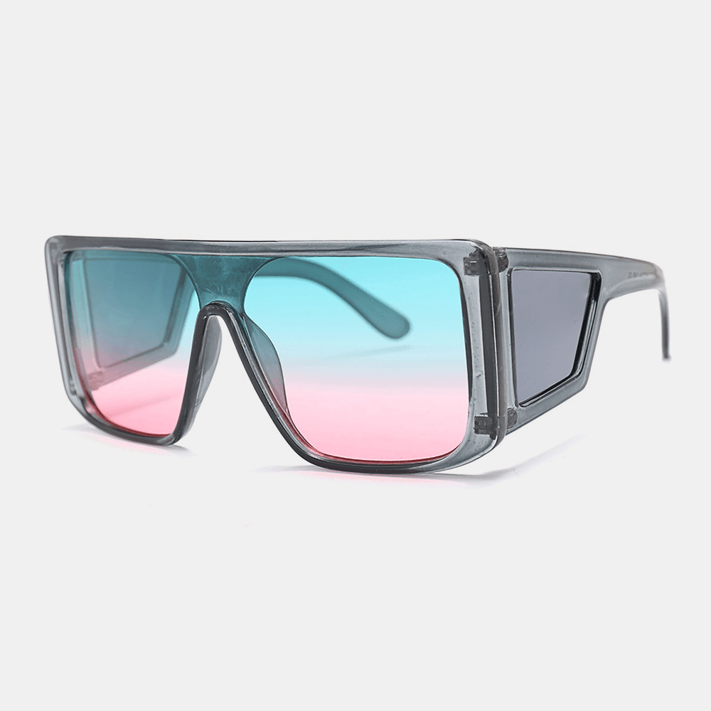 Men Full-Frame One-Piece Lens Windproof UV Protection Fashion Sunglasses - MRSLM