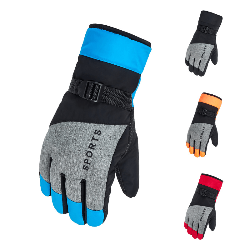 Men Ski Gloves Thickened and Velvet