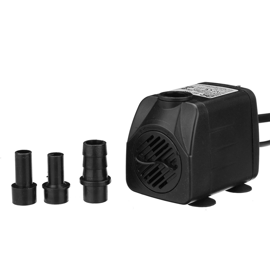 3/4/10/16W Illuminated Small Water Pump Fish Tank Submersible Pump with Colorful Lamp for Aquarium Fountain Garden Pond