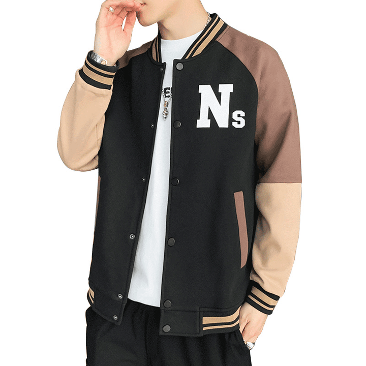 Men'S Trendy Jacket Coat Baseball Uniform