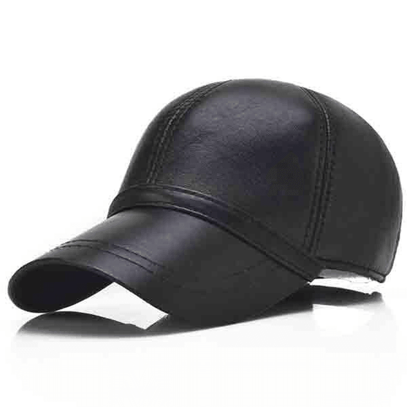 Men'S Sheepskin Light Board Baseball Hat