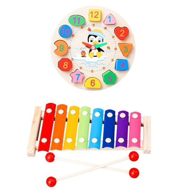 Xylophone Children Eight Tone Small Hand Knocking on the Piano