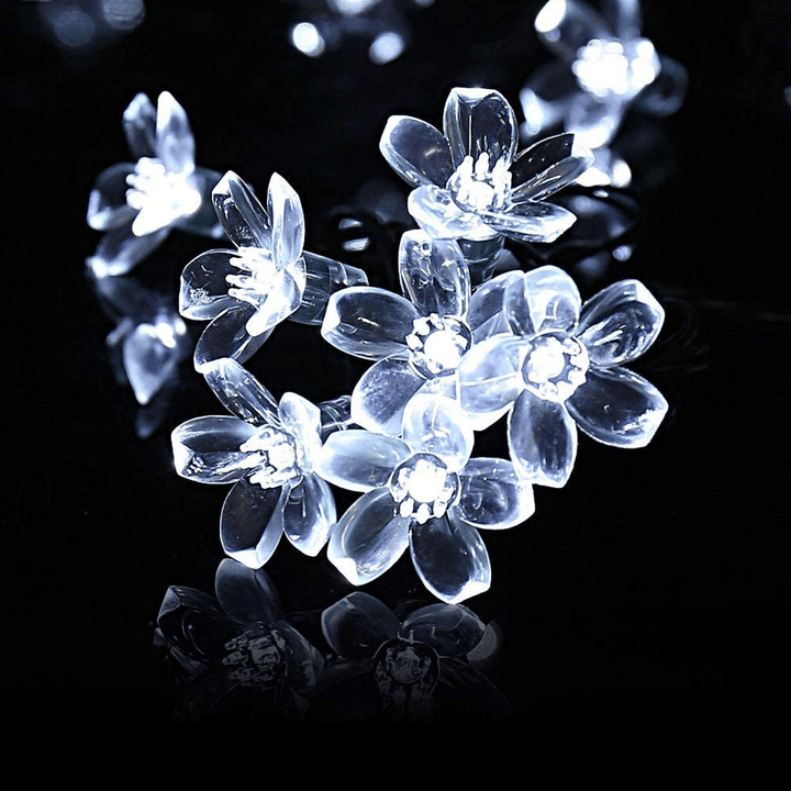 5/6.5/7/12M Solar LED String Christmas Blossom Lights Party Lamp 8 Mode