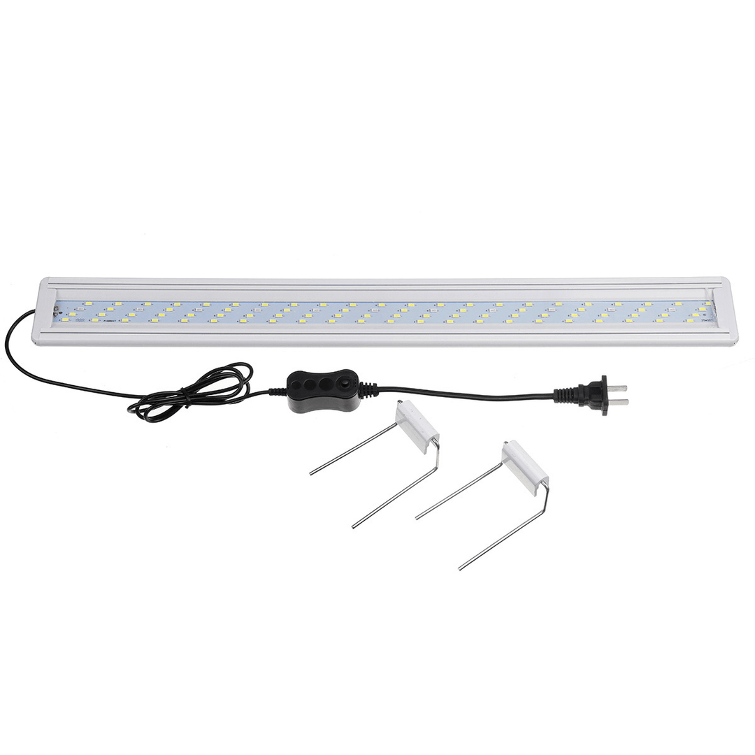 16W LED Fish Tank Light 60CM Aquarium Bracket Clip Light Aquarium Lighting Extendable Aquatic Plant Light for 60-80Cm Fish Tank - MRSLM