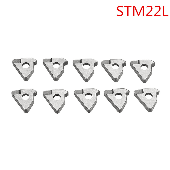 Drillpro 10Pcs Carbide Insert Shim Seats STM1603L/STM1603R/STM22L/R for 16NR/ER 22NR/ER Turning Tool - MRSLM