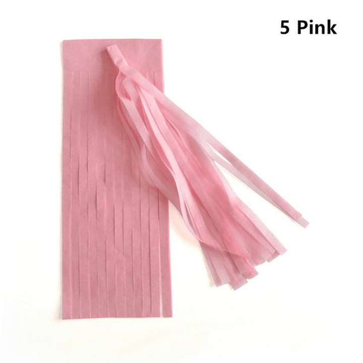 14 Inch Tissue Paper Tassel Garland Birthdays Party Decorations Event Gift Pack Balloon Accessoriess - MRSLM