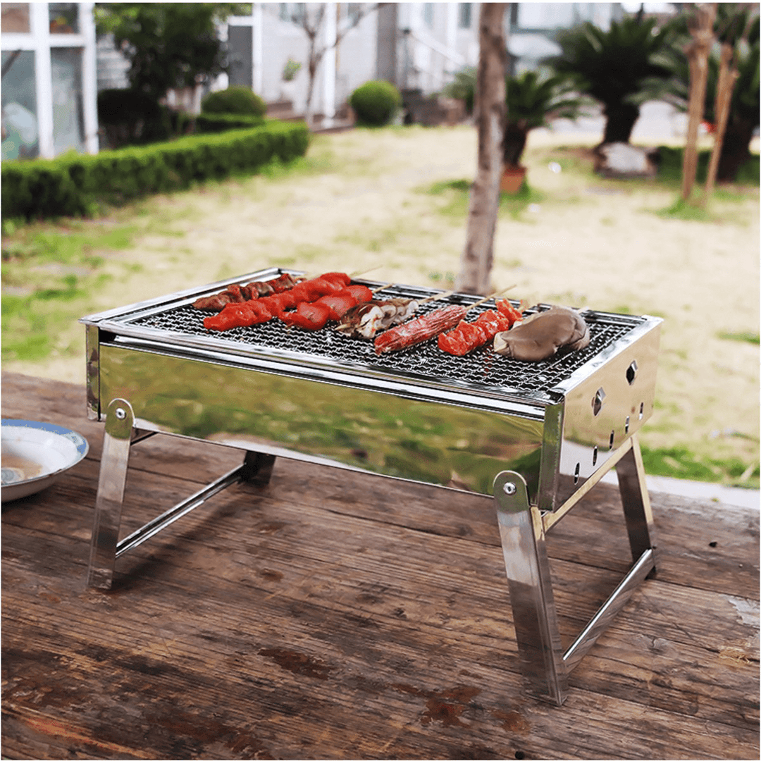 Ipree¬Æ Portable Folding Charcoal Stove Barbecue Oven Cooking Picnic Camping BBQ Grill