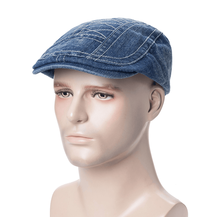 Men Women Cotton Vogue Beret Caps Sunshade Casual Outdoors Peaked Forward Hat