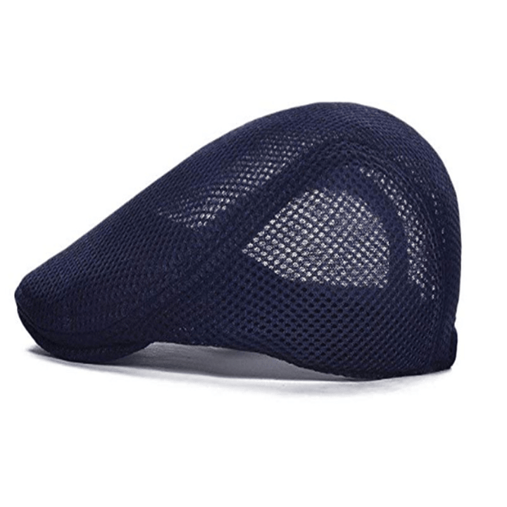 Mesh Adjustable Newsboy Beret Ivy Flat Cap