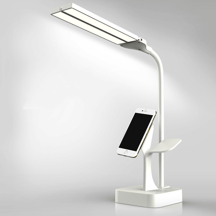 2500Mah Dual Heads LED Desk Lamp Shadowless Reading Light Eye Protect Touch Control Rotatable Rechargeable Table Lamp