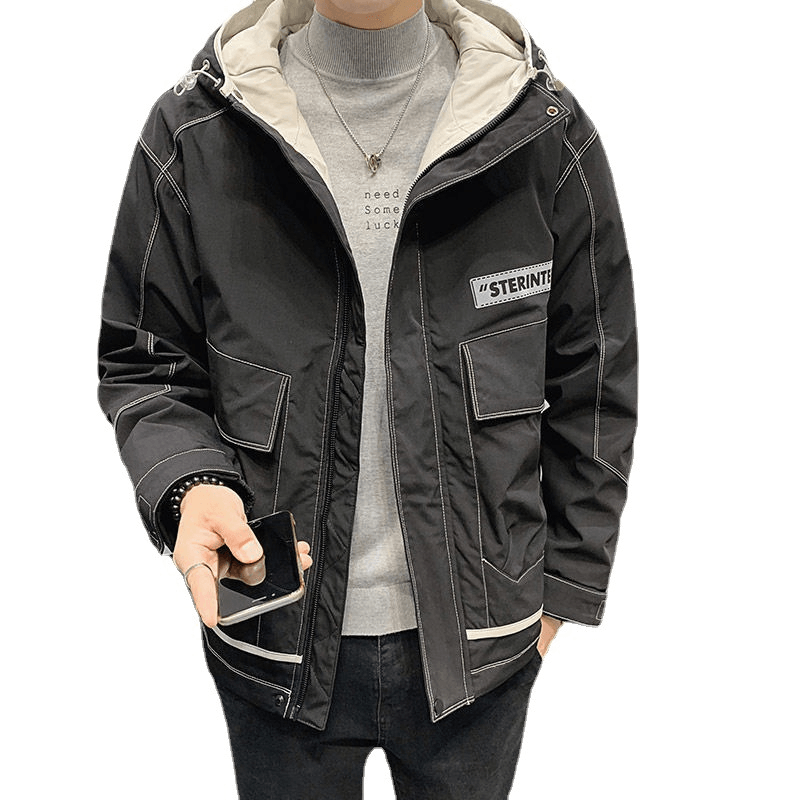 Workwear Jacket Men'S Trend Brand Student Hooded Top